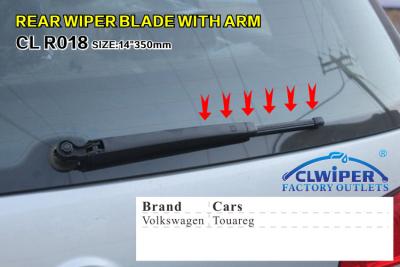 China Soft Rubber Windshield Rear Wiper Blades For Volkswagen Touareg 350 mm for sale