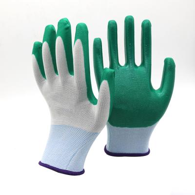 China Nylon Nitrile Coated Gloves Garden Work Nitrile Safety Gloves CE Customized Production Nylon Nitrile Coated Gloves Garden Work Nitrile Safety Gloves for sale