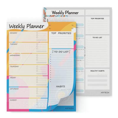 China Cute Full Color Printed Self Adhesive Blog Planner Notepad for sale