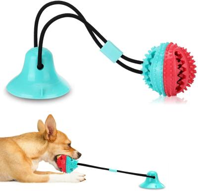 China Viable Aggressive Chewers Puppy Training Treats Teething Rope Boredom Food Dispensing Indestructible Dog Chew Balls Dental Hard Toys for sale