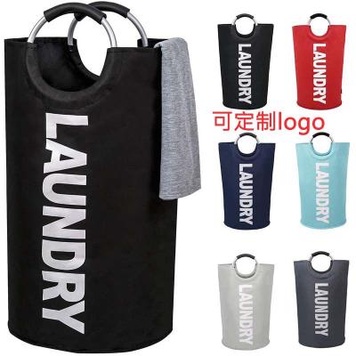 China Eco-Friendly Collapsible Collapsible Trash Can Travel Custom Durable Durable Laundry Bags And Baskets for sale