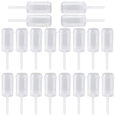 China Disposable Hot Selling 120pcs Round Shape Pump Cake Pop Shooter Clear Push Pops with Bottom Lids and Sticks for sale