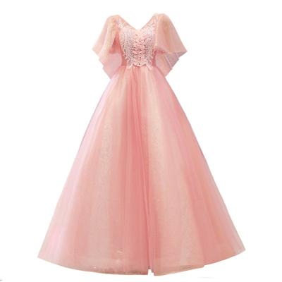 China Feishiluo New Design Breathable Bridesmaid Dress Floor Length Party Prom Dress for woemen a-line evening dress for sale