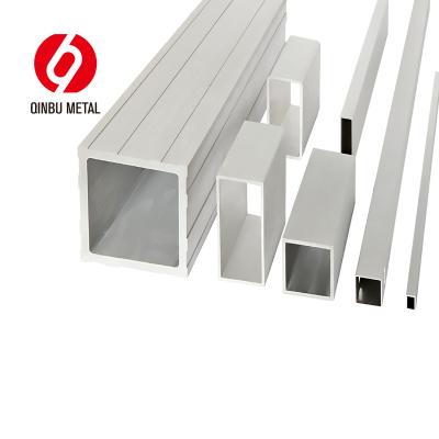 China Durable T5-T6 Using Low Price Aluminum Square Drawing Silver Anodized Hollow Tube for sale