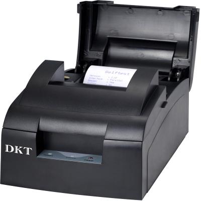 China Black 76mm Dot Matrix Impact Receipt Printer Impact Receipt Printer with Ribbon for sale