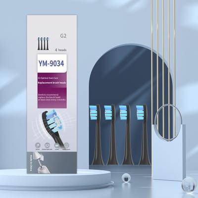 China New Household Packing Design 4pcs Philps Electric Toothbrush Heads With Covers Toothbrush Replacement Brush Heads for sale