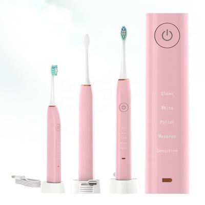 China Household Adult Tooth Whiten Gum Care Sensitive Sonic Vibrating Toothbrush Rotary Electric Toothbrush for sale