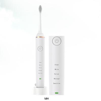 China Household Pressure Sensor Electric Toothbrush Rechargeable Washable Electronic Whitening Toothbrush for sale