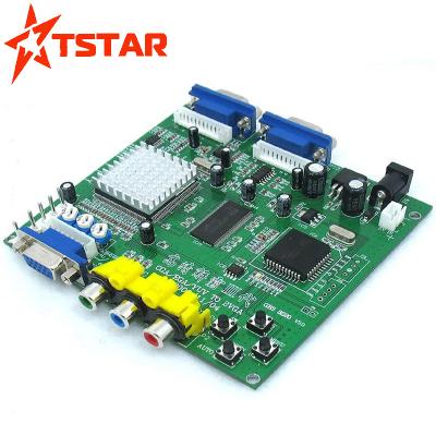 China Dual Output CGA VGA Arcade Connector Converter Game Board To Dual Monitor For Game Machine for sale