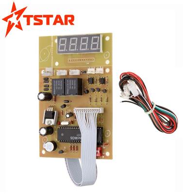 China 4 Hot Sale 12V 4 Digit Coin Acceptor Board Control Timer Token Selector Device For Washing Machine for sale