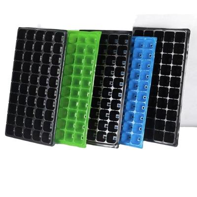 China Direct sales 50, reusable seedling germination greenhouse seed cultivation planting tray 72 holes entrance vegetable tray for sale