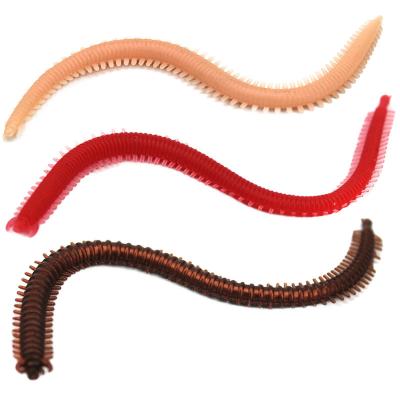 China New PVC Worm Fishing Lures Soft Artificial 2g Worms 13cm Earthworm Baits Flexible Crab Lures PESCA Jig Trout Jig Soft Bait for sale