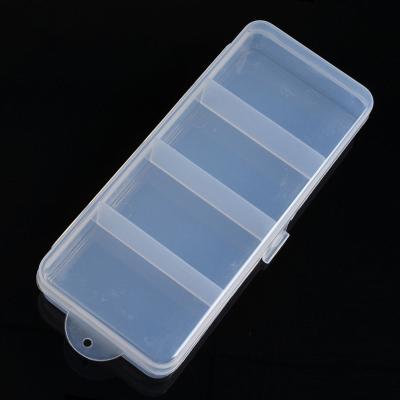 China High Quality ABS 4 Grids Waterproof Mini Plastic Lure Hook Small Multifunctional Fishing Tackle Boxes for sale