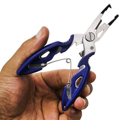 China Wholesale Stainless Steel Curved Multifunctional Stainless Steel Pliers 12.5cm/52g Lure Sling Ocean Boat Fishing Fishing for sale