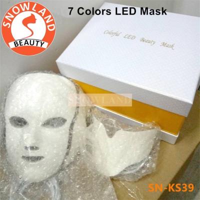 China SNOWLAND Face Beauty Machine Led Light Therapy Face Mask 7 Colors Skin Rejuvenation LED Light for sale