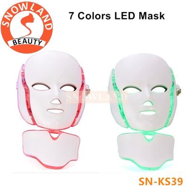 China Good effect!7 color led light therapy facial mask/pdt facial mask price for sale