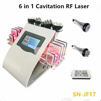 China HOT 6 in 1 Vacuum Ultrasound Cavitation RF machine for beauty salon/ home use for sale