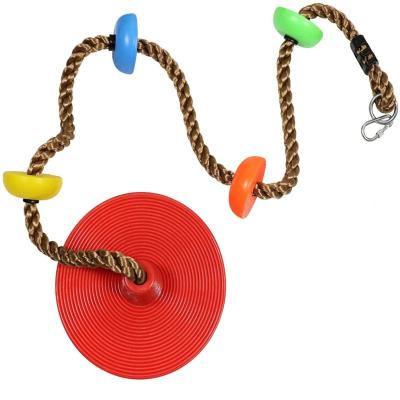 China 2021 Hot Seller Outdoor Outdoor Fitness Climbing Game Rope With Disc Platforms And Swing Seat for sale