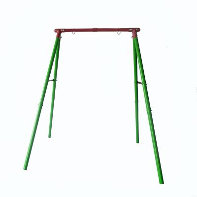 China Hot Selling Single Outdoor Playground A-Frame Metal Kids Swing Set Garden Safety Swing Seat for sale