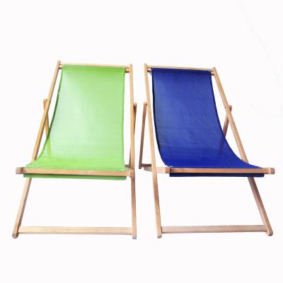 China 2021 Traditional Outdoor Furniture Folding Beach Chair Adjustable Wooden Beach Chairs for sale