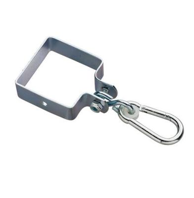 China Modern Heavy Duty Galvanized Coated Swing Hanger Zinc Clamping Bracket Playground Square Timbers Swing Hook for sale