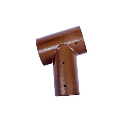 China Garden construction swing frame wooden round corner connector three way connor swing brackets for sale