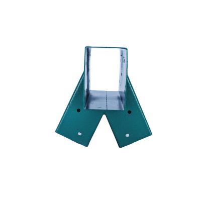 China Heavy Duty Wooden Swing Frame A Beam End Frame Square Bracket Square Angled Stamping And Welding Corner Frames Middle Bracket for sale