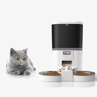 China New Arrival 6L Capacity Bowl Automatic Pet Cat Dog Food Feeder With 2.5L Stainless Automatic Pet Water Fountain for sale