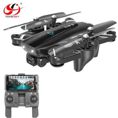 China 2021 TOYSKY S167 RC Headless Mode Folding GPS Drone With 1080P HD Camera Follow Me 500M Distance Professional for sale