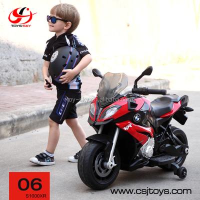 China Original RASTAR RC Hobby Licensed Baby Ride On Car 12V Electric Motorcycle Dirt Bike With Training Wheel for sale