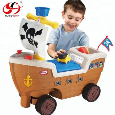 China Ride On Toy New Product Toy Corsair Pedal Car Electric Children Ride On Car Baby Walking Car With Pirate Ship Shape for sale