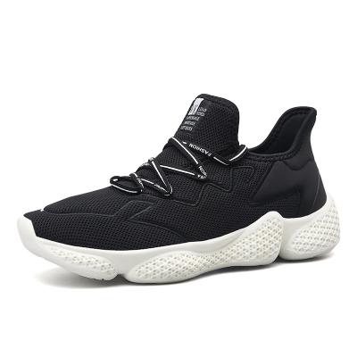 China Wholesale Lightweight Breathable Anti-odor Fly Knit Sport Men Casual Shoes for sale