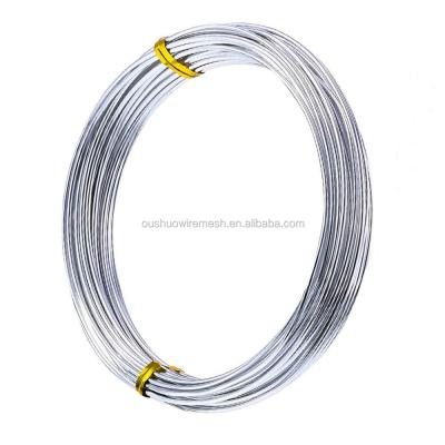 China Jewelry Making DIY Bracelet Necklace Making 1mm 2mm Silver Color Anodized Aluminum Craft Wire For Jewelry And Crafts for sale