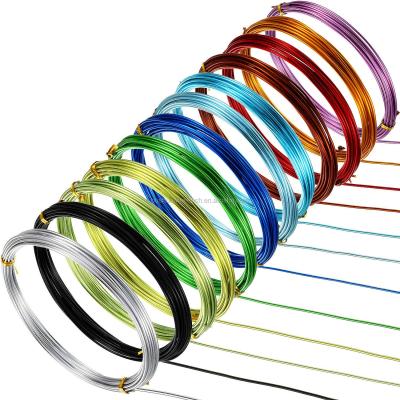 China Easy To Form Various Colors Aluminum Craft Beading Wire For Necklace Making for sale