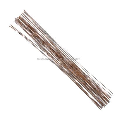 China Brown Color Decorative Flowers Stem Floral Paper Wrapped Wire For Decorative Flower for sale