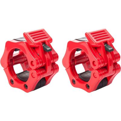 China Quick Release Barbell Clamps Pairs Quick Release Locking Barbell Clips For Weightlifting Clamps Locking Collar Power Lifting Training Lock for sale