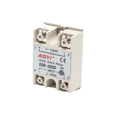 China Aoyi 4 ssr epoxy automotive din solid state relay 20ma solid state relay SSR-10DD for sale