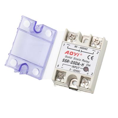 China Aoyi 4 epoxy ssr dual solid state relay 20ma solid state variable relay SSR-75DA-H for sale