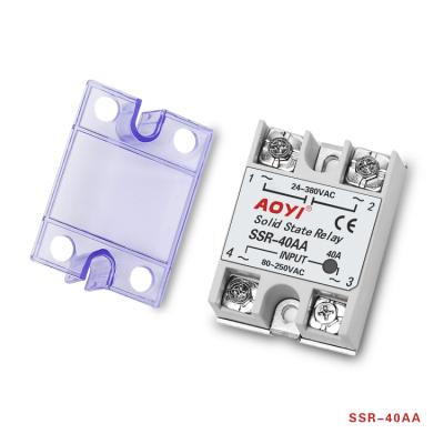 China Aoyi 4 relay 20ma ssr SSR-25AA epoxy solid state industrial 12v relay for sale