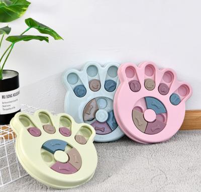 China Dogs Wholesale Custom Dog Puzzle Toy Intelligent Treat Dog Bowl Interactive Educational Dog Toys Paw Star for sale