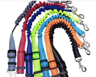 China Nylon Bungee Dog Car Seat Belt Adjustable Reflective Reflective Leash Elastic, High Quality Pet Safety Dog Cat Car Seat Belt From Amazon Best for sale