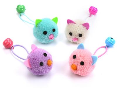 China Sustainable Soft Cat Kitten Playing Toys Plush With Bell Mouse for sale