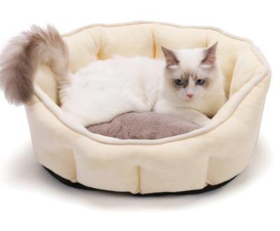 China Hand Wash Soft Warm Cat Bed Cat House Kennel Pet Bed for sale