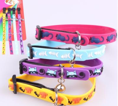 China Elastic Cat Style Mouse Cats Pet Cat Collar Seat Belt Belt Silicon Soft Cartoon for sale