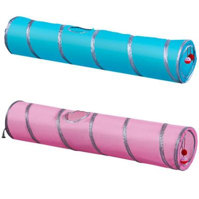 China Spring Wire + Polyester Hot Selling Funny Interactive Toy Long Tubes Cat Pet Tunnels for sale