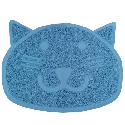 China Sustainable fashion cat litter mat, pet food waterproof cleaning pad, durable and easy to clean for sale