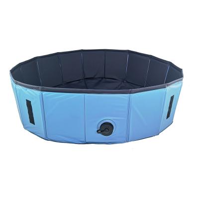 China Hot Selling Pet PVC Summer Collapsible Animal Dog Cat PVC Swimming Pool for sale