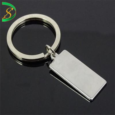 China Gift Blank ID Stainless Steel Key Chain Dog Tags Can Custom Own Logo Key Chain for sale