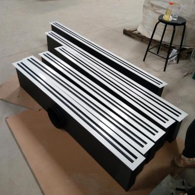 China Contemporary HVAC System Ventilation Supply Air Duct Vent Aluminum Linear Slot Air Diffusers for sale