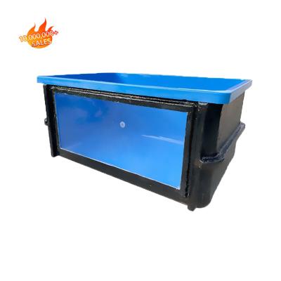 China Blue Fish KOI Pond Fiberglass Wrapping Resturant Plastic Aquarium FRP Tank Fiberglass With Viewing Window for sale